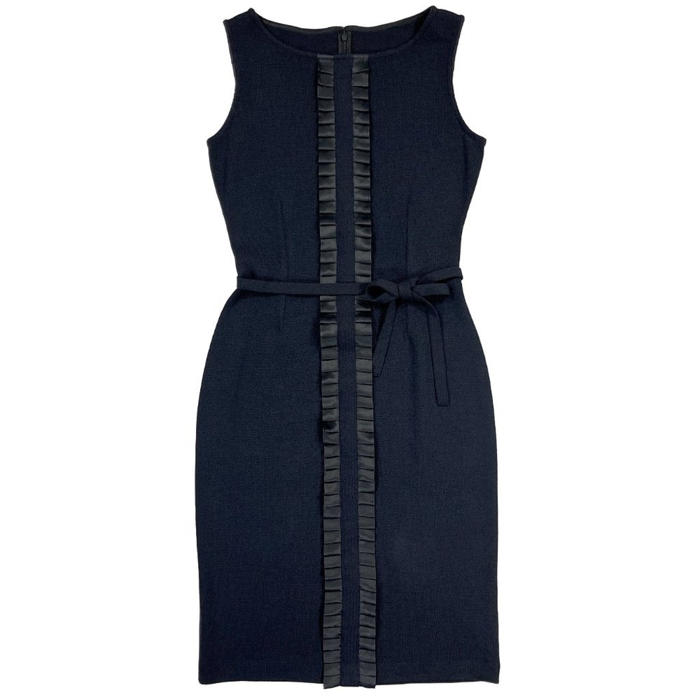 St. John Evening Collection Sleeveless Sheath Dress Knee Length Cocktail Size 4